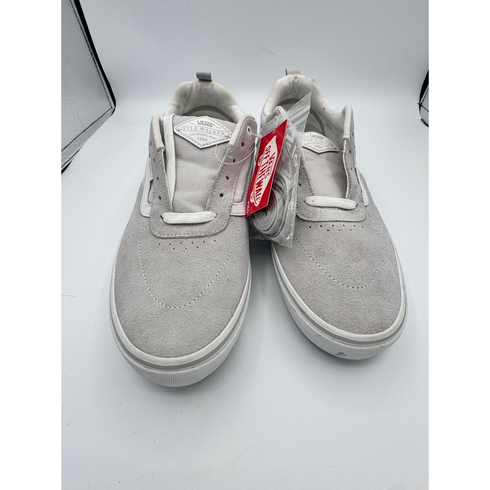 Vans Kyle Walker Pro Grey White Suede Skate Shoes Mens 12 Low Top Sneakers